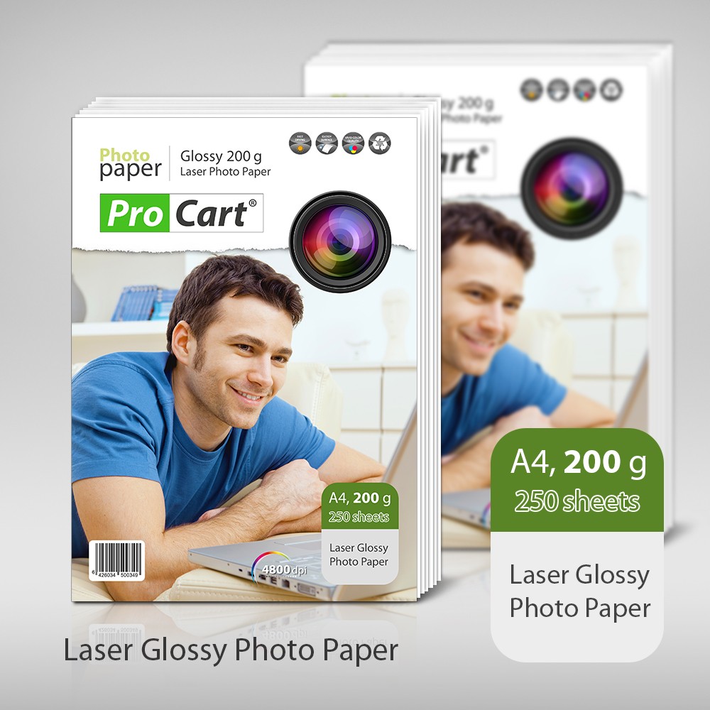 Hartie FOTO A4 laser Glossy 200g - imagine 3